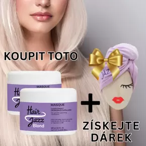 Ošetření vlasů pro neutralizaci žlutých tónů vlasů 2 ks. + dárkový ručník na vlasy	